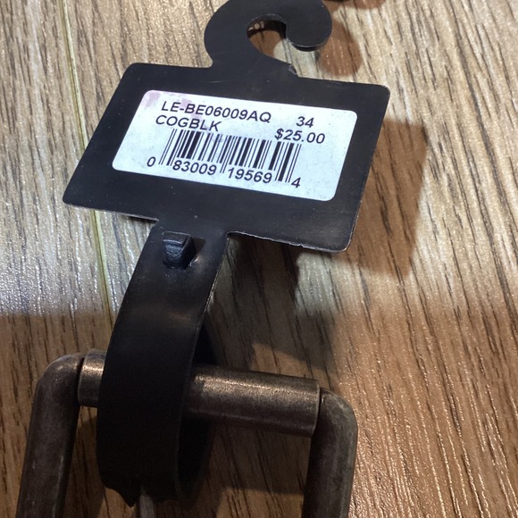 Lee Men's Reversible Belt Size 34 Brown Black Bonded Leather Casual Dress - NWT - Picture 4 of 5